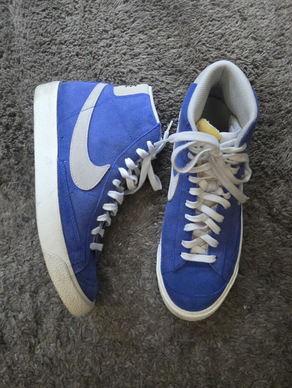 Nike Blazer Mid '77 Suede Men Size 9 Blue And White Used 072026